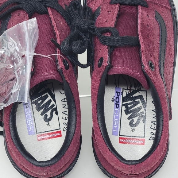 VANS Old Skool PopCush Burgundy Skateboarding Sneakers Men's Size 4.5 New - Picture 13 of 13
